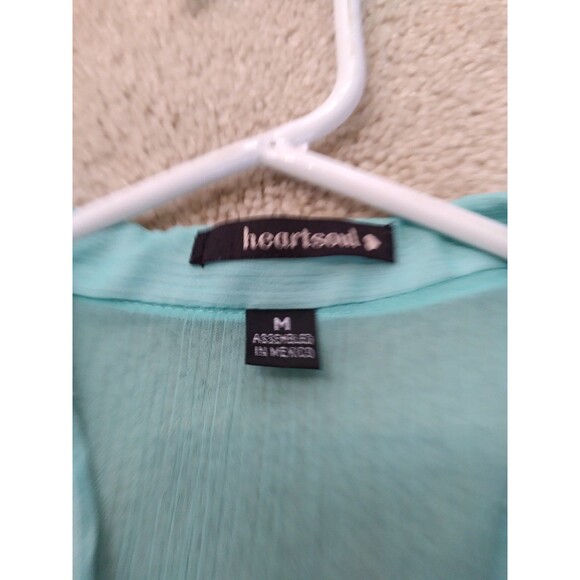 Gorgeous Ruffled Embroidered Tie Front Tank Top Size M - Picture 6 of 8